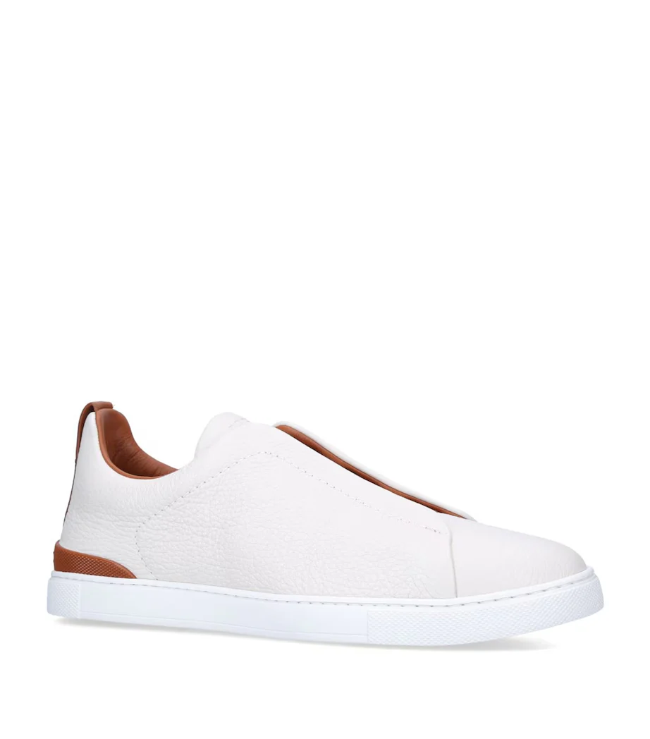 Triple Stitch Cuero Zapatillas