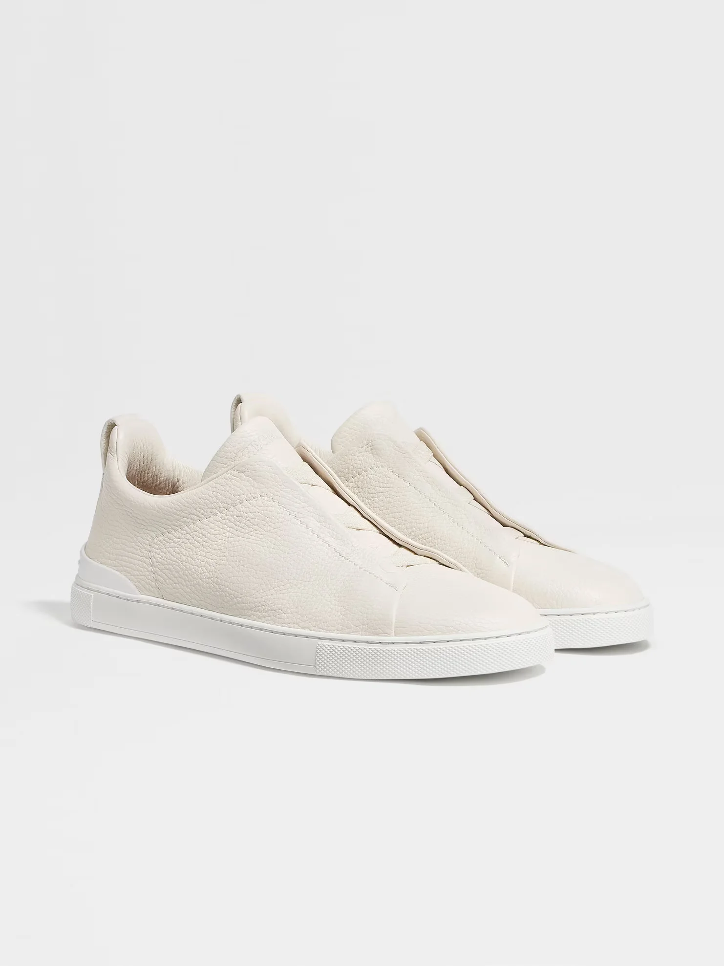 Triple Stitch Blanco Cuero Zapatillas