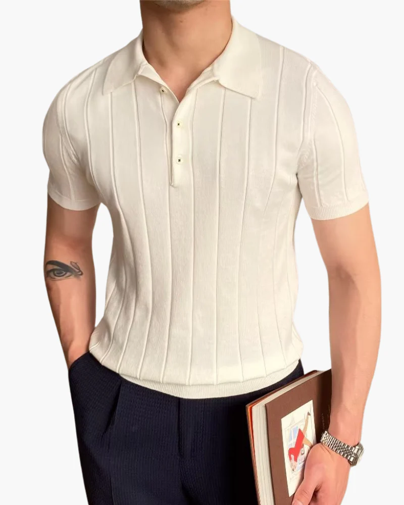 Polo Luxe de Algodón – Blanco
