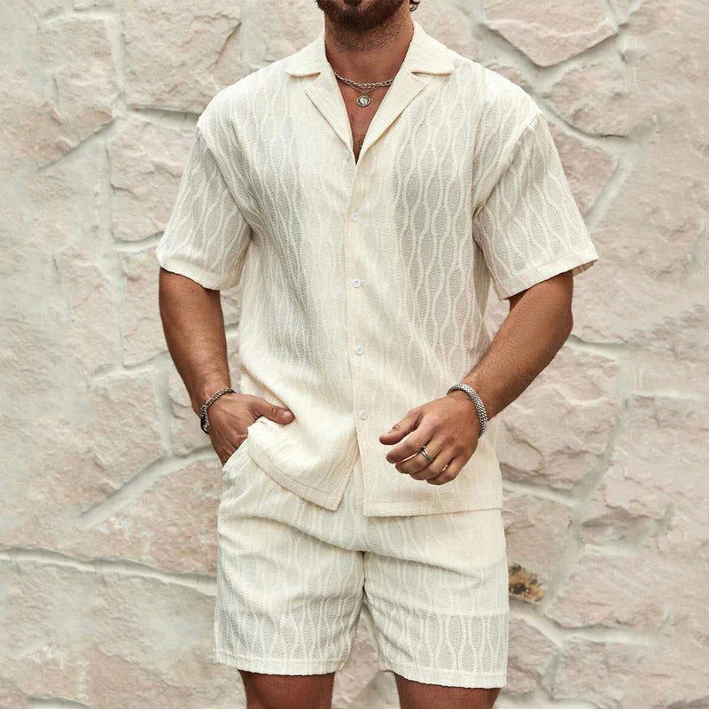 Conjunto de Algodón Coastal Weave – Marfil