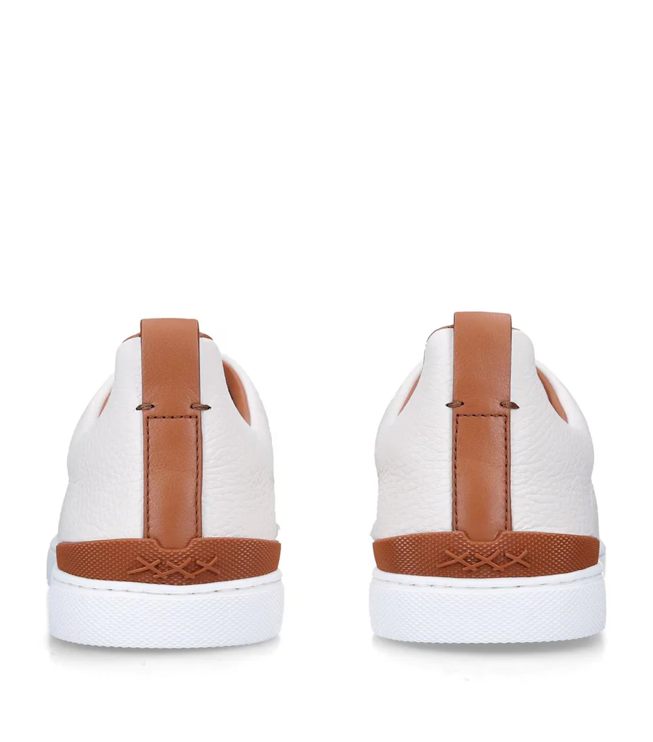 Triple Stitch Cuero Zapatillas