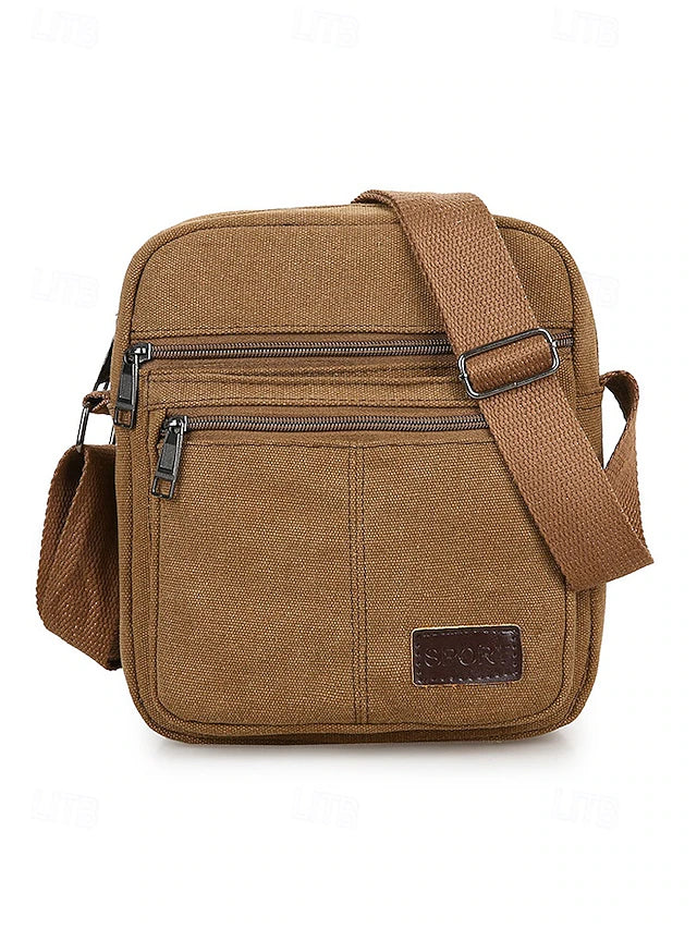 Bolsa Crossbody de Lona Daily Trek - Negro