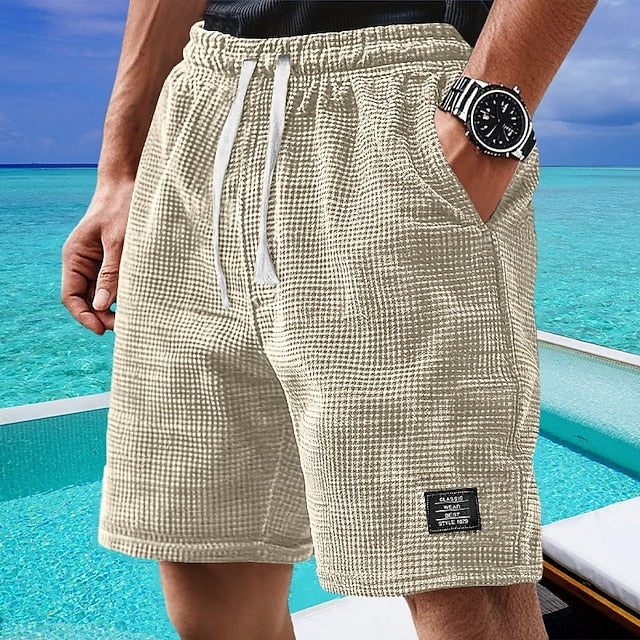 Short Brisa Texturizado con Cordón - Negro