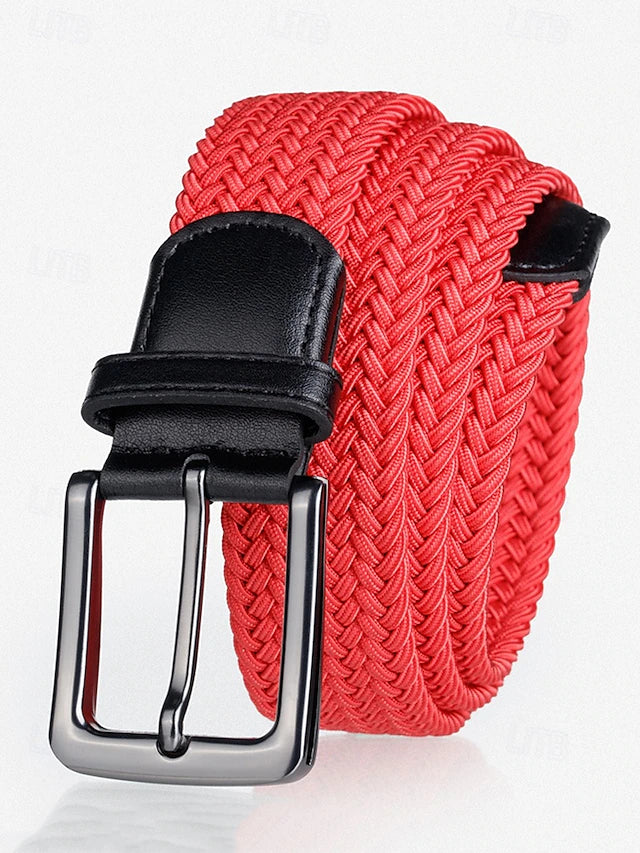 Cinturón Trenzado Elástico FlexLine - Rojo