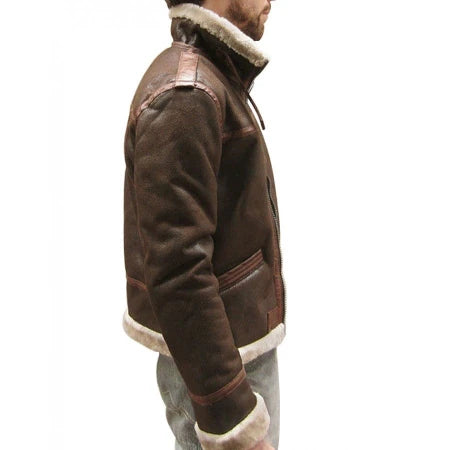 Chamarra Aviator Leon Leather Sherpa