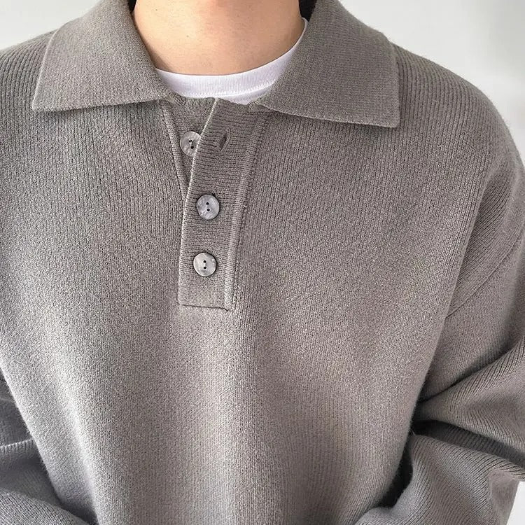 Suéter Polo de Punto Kensington – Café