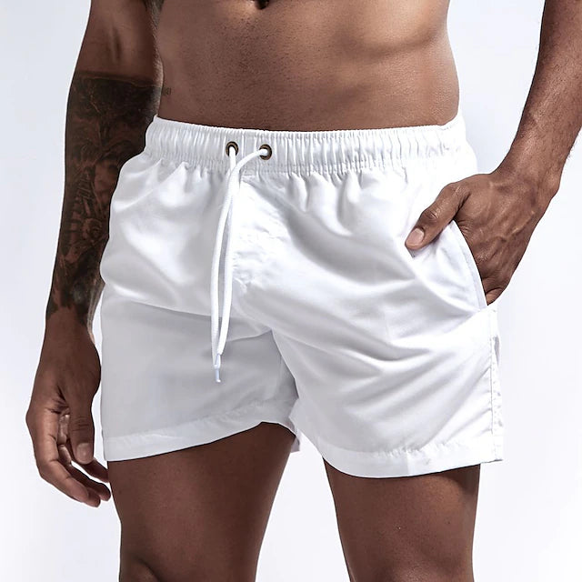 Short Swim Core con Cordón - Blanco Liso