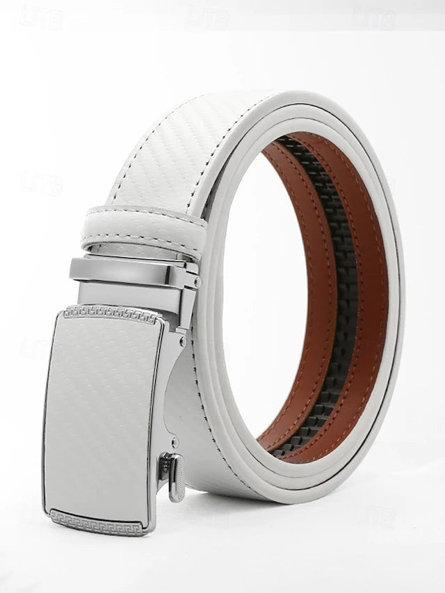 Cinturón Ajustable Carbon Texture - Blanco