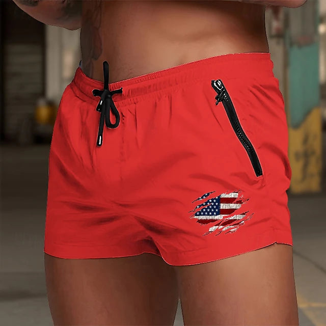 Short Swim Zip Core - Vino tinto