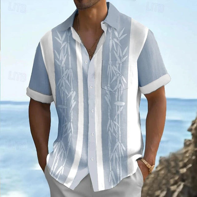 Camisa Aloha Palma - Caqui