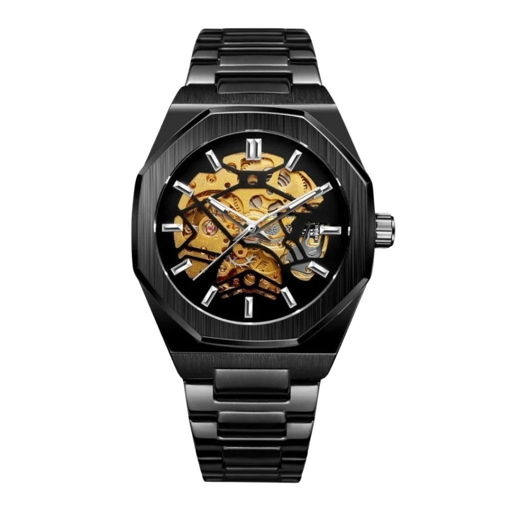 Reloj Automático Skeleton - Oro