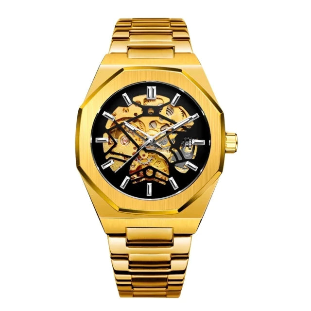 Reloj Automático Skeleton - Plata