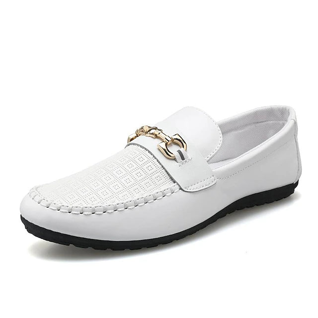Mocasín Perforado Executive Comfort - Blanco