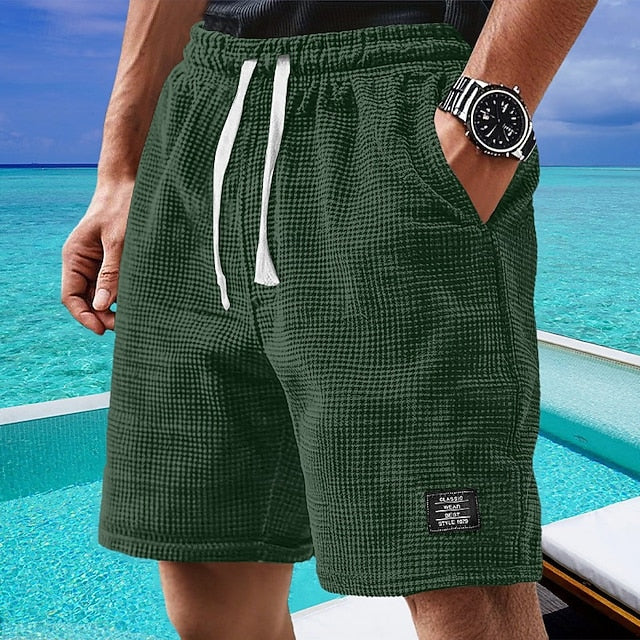 Short Brisa Texturizado con Cordón - Azul Cielo