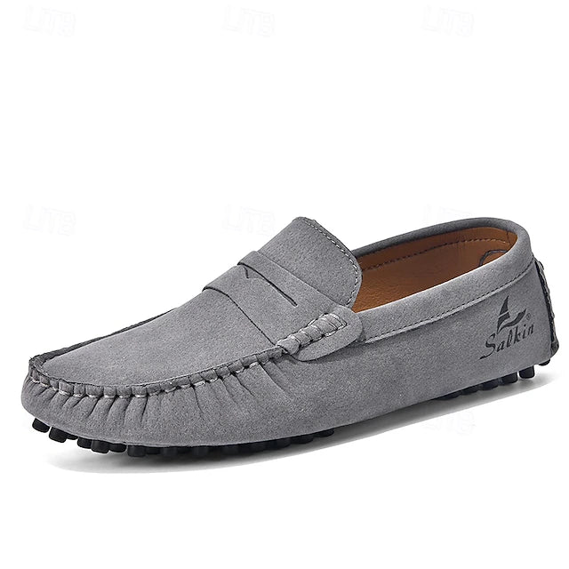Mocasín Retro Comfort Drive - Gris claro