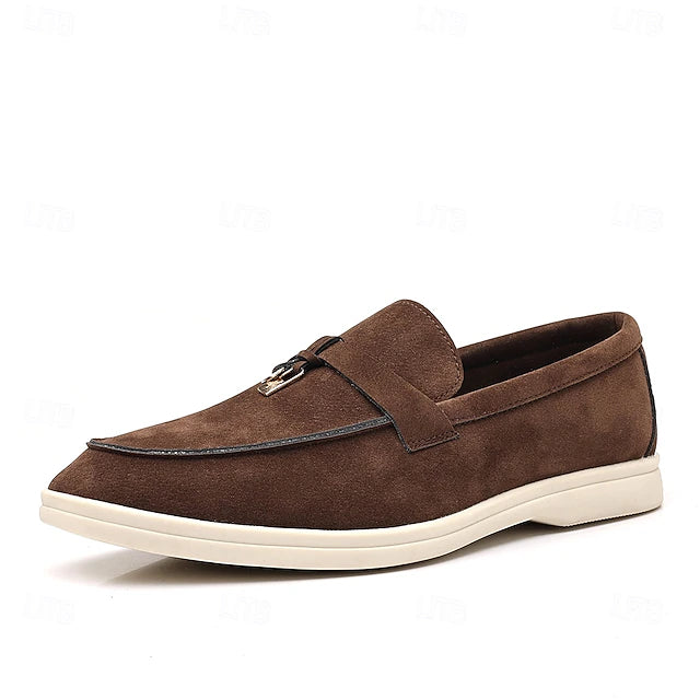 Mocasín de Gamuza Belmont Metal - Marrón oscuro