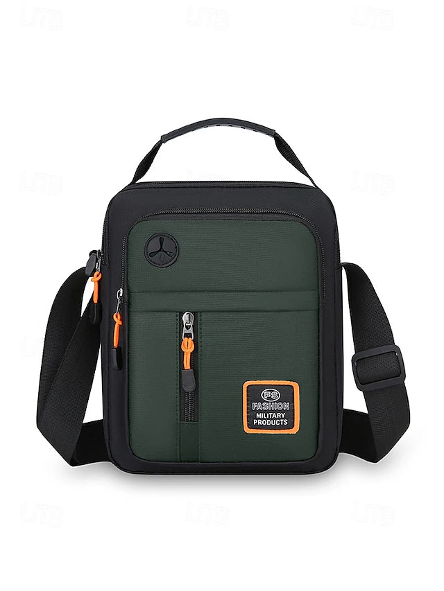 Bolsa Crossbody Oxford Multi Compartimentos - Azul