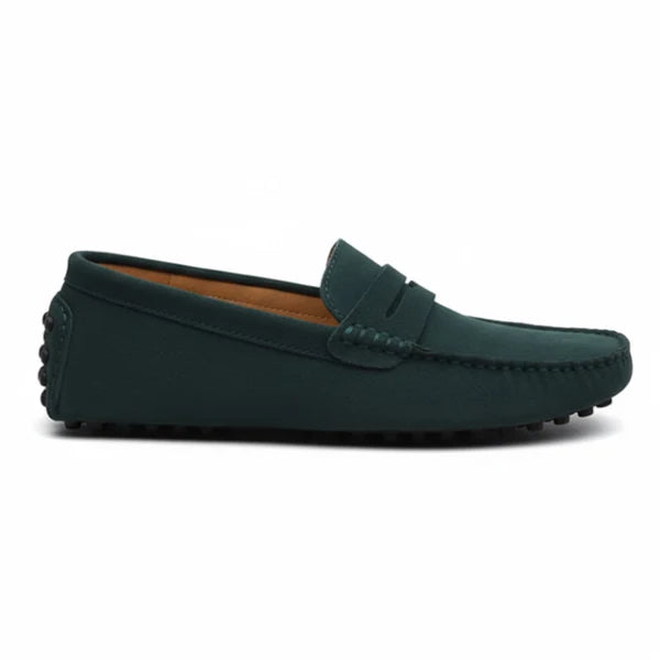 Mocasines Driver Cuero - Verde