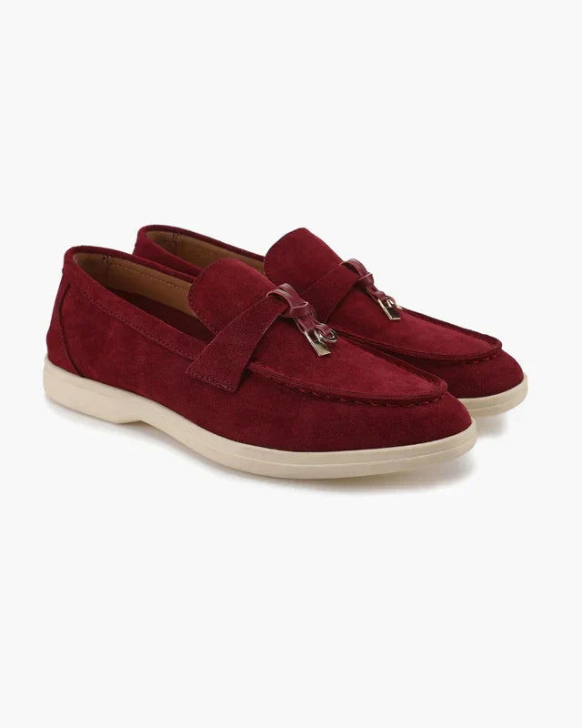 Belmont Gamuza Loafers - Bordeaux
