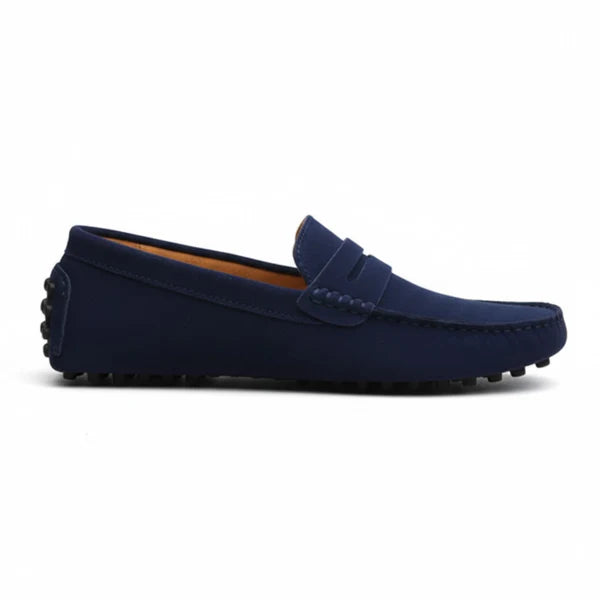Mocasines Driver Cuero - Azul Marino