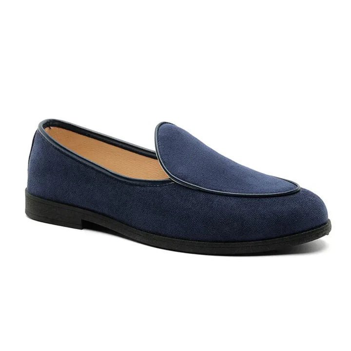 Mocasines Slip-On Ante Suave - Azul Marino