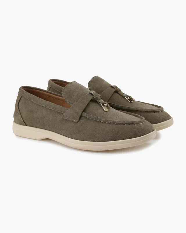 Belmont Gamuza Loafers - Oliva