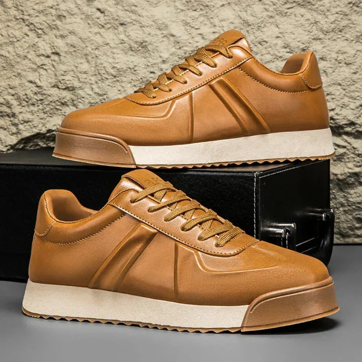 Tenis Urbanas Cuero Suave - Negro