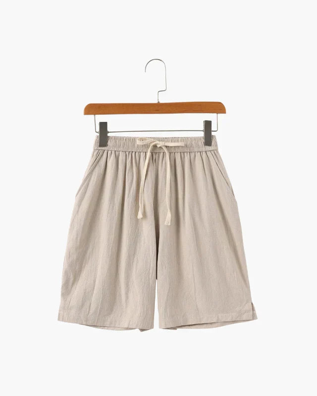 Shorts de Lino Lago – Beige