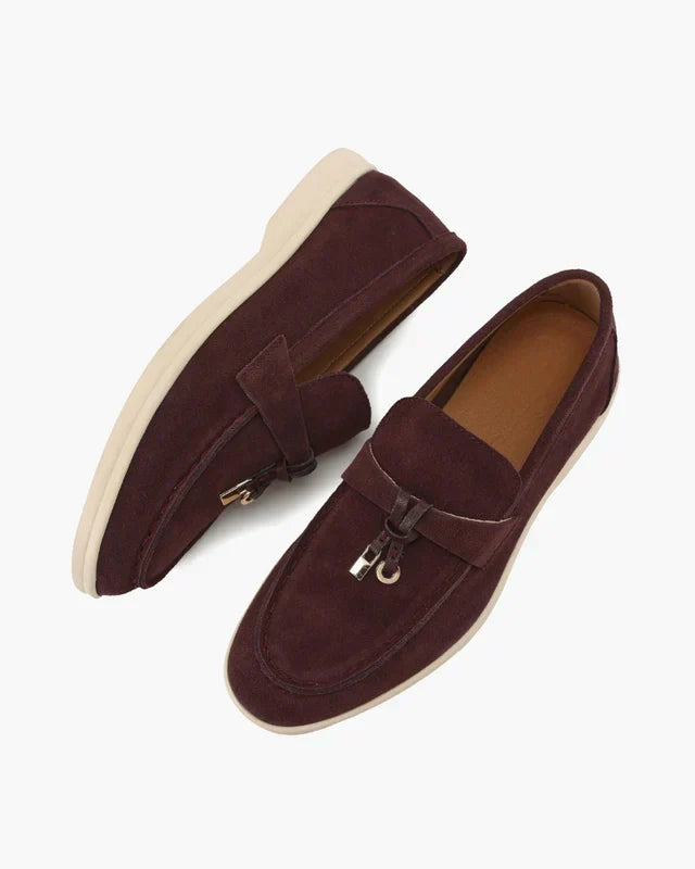 Belmont Gamuza Loafers - Marrón