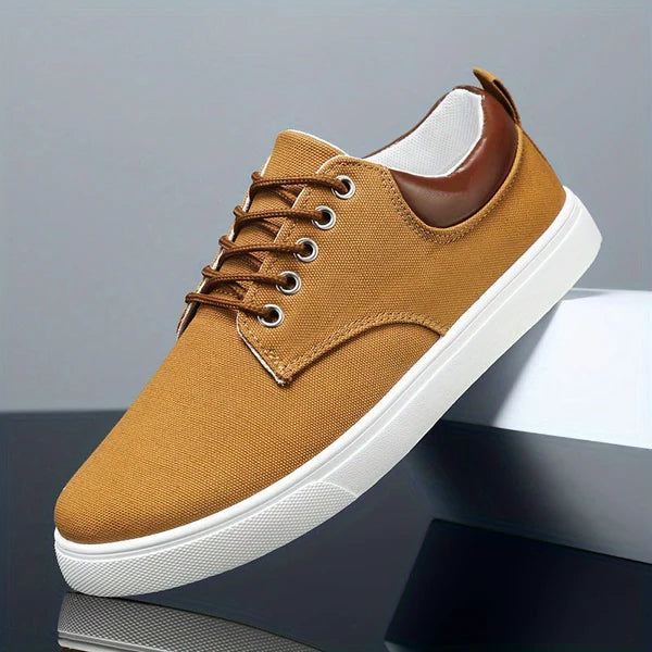 Zapatos Lona Casual Confort - Kaki