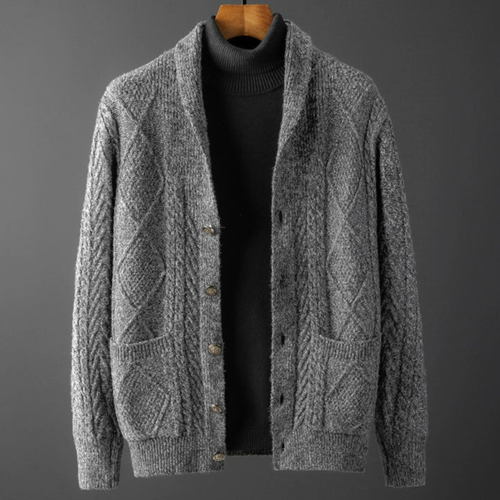 Cárdigan Essential Knit de Algodón Orgánico - Azul