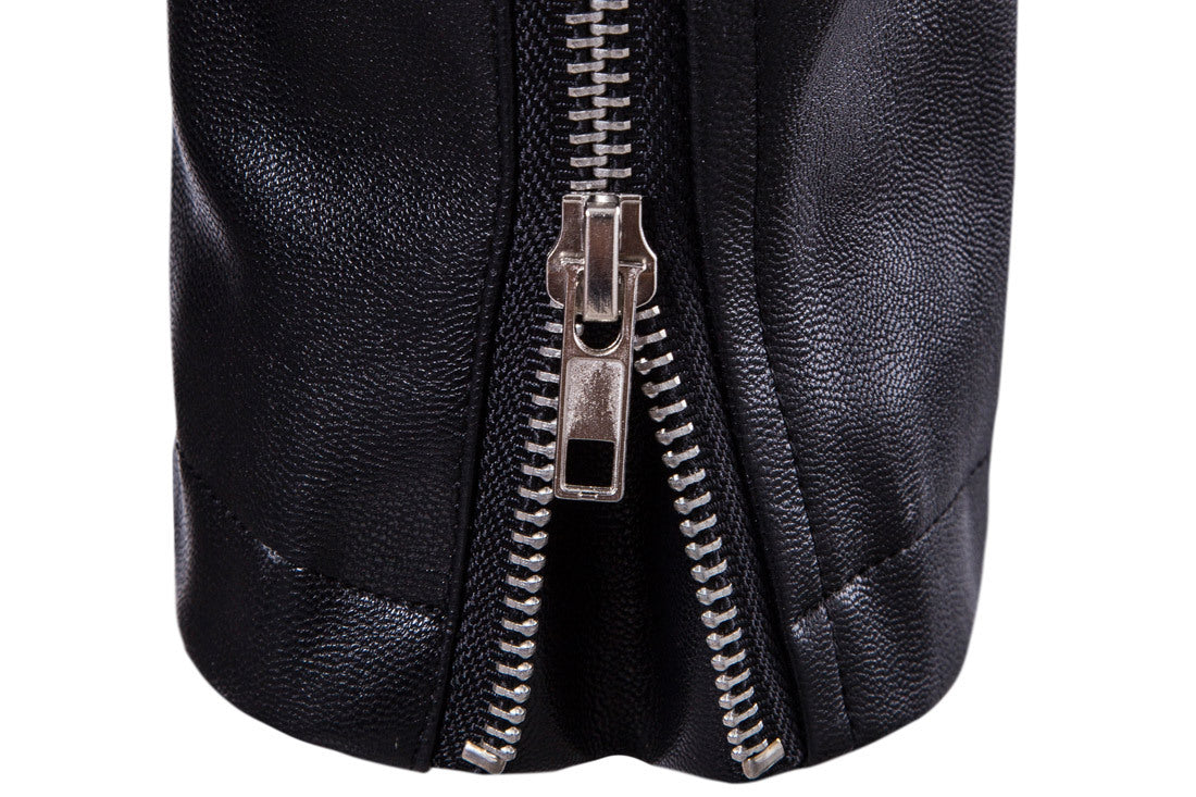 Chamarra Cuero Biker Slim