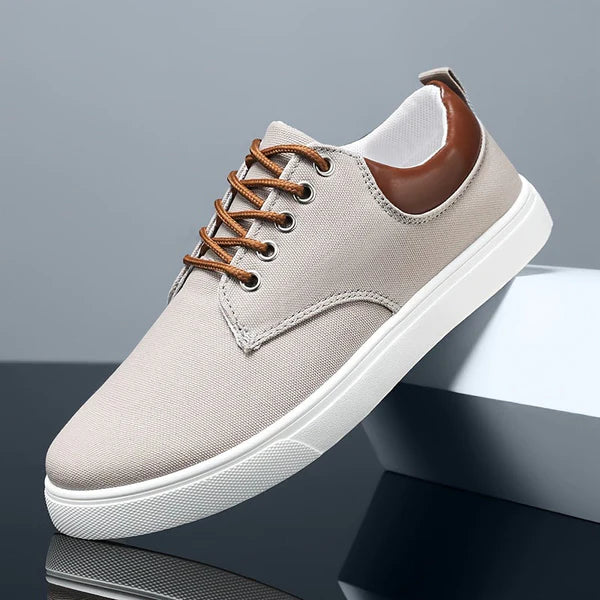 Zapatos Lona Casual Confort - Kaki