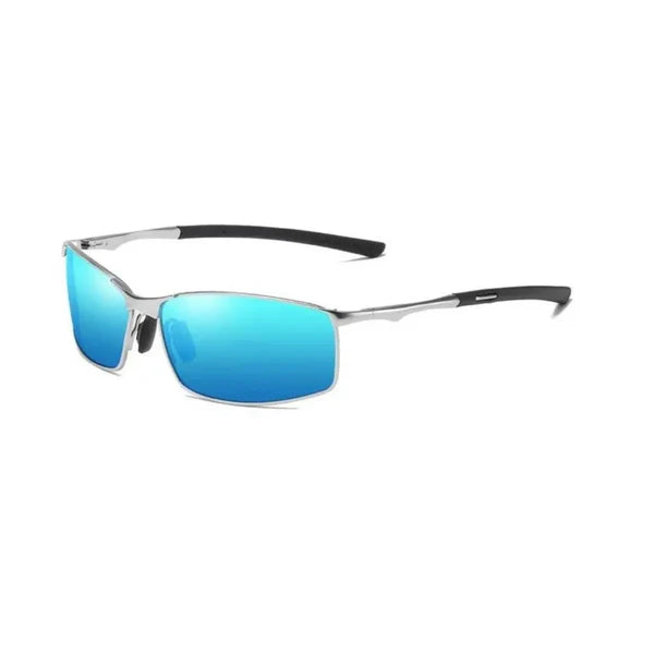 Gafas de Sol Polarizadas UV400 con Montura Metálica - Azul