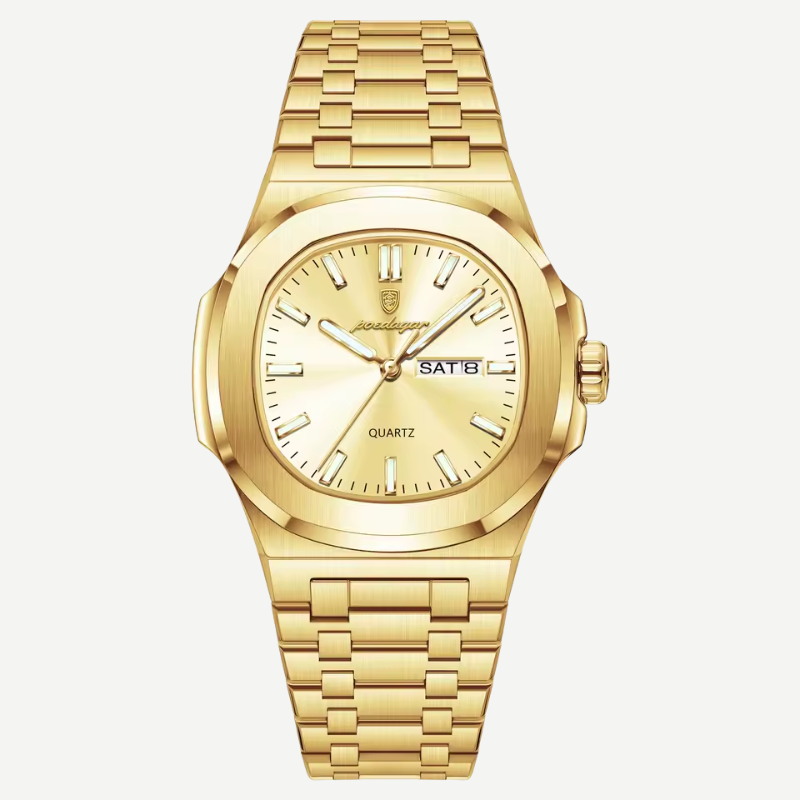 Reloj Imperial de Acero - Pistola plateada