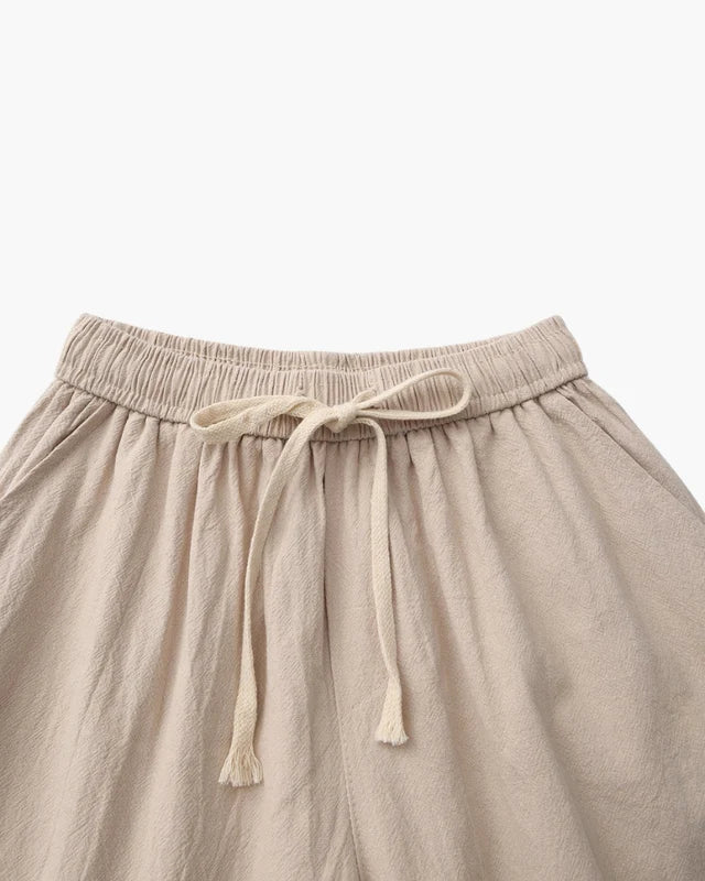 Shorts de Lino Lago – Beige