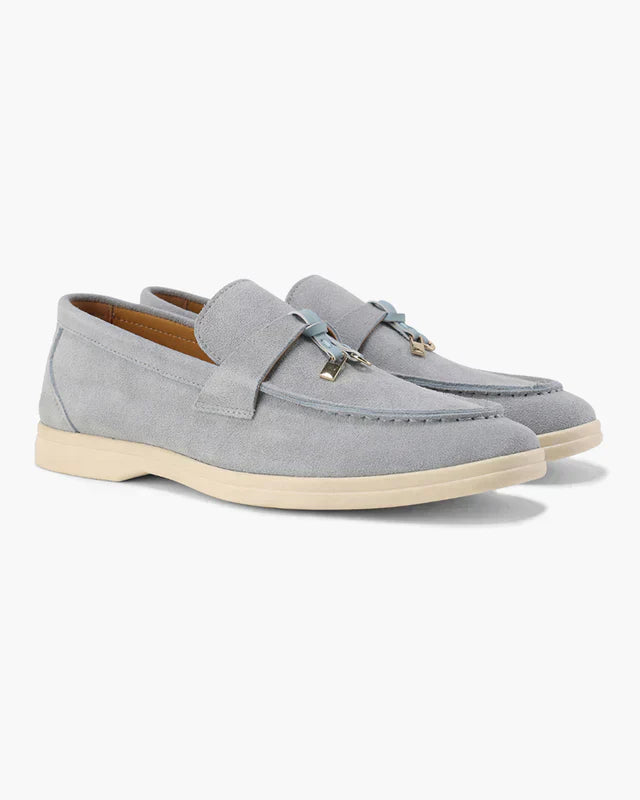 Belmont Gamuza Loafers - Fog Azul