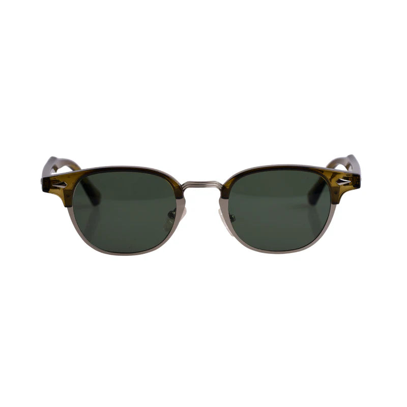 Gafas de Sol UV400 con Montura de Metal y PC - Negro/Oro