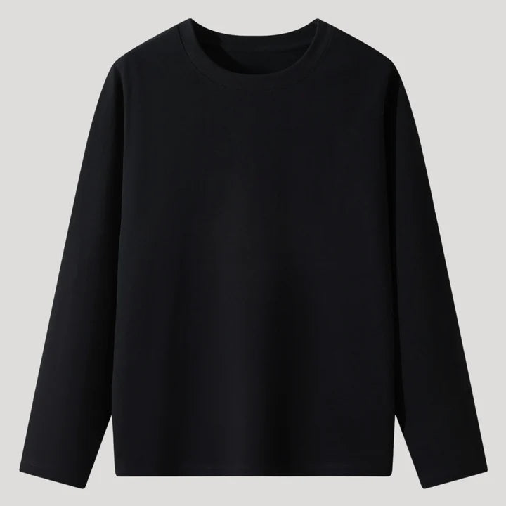 Suéter Core Fit de Corte Atlético - Negro