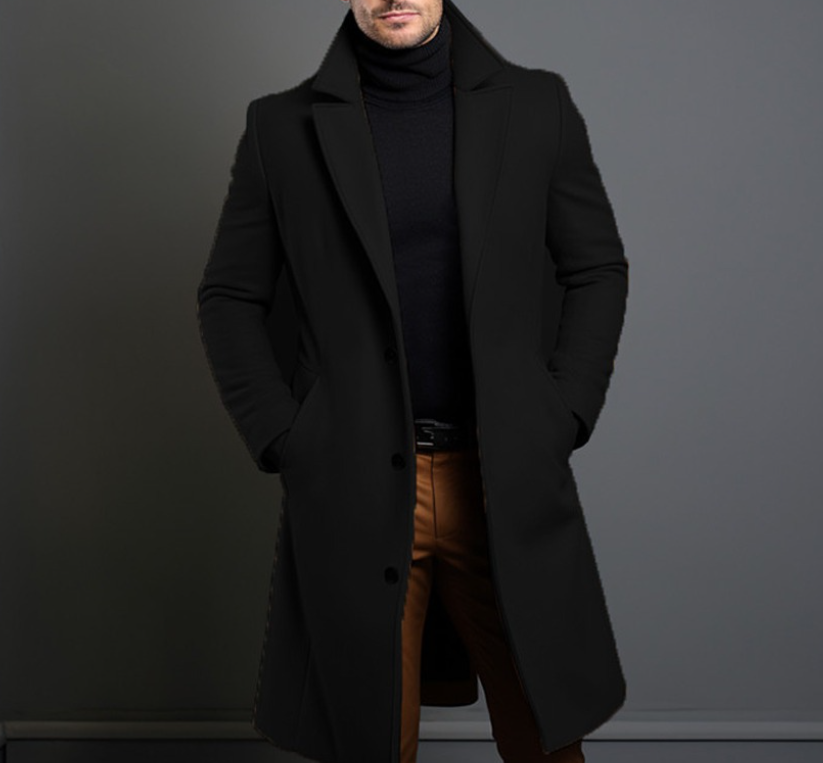 Sobretudo Camel para Hombre | Corte Largo Premium