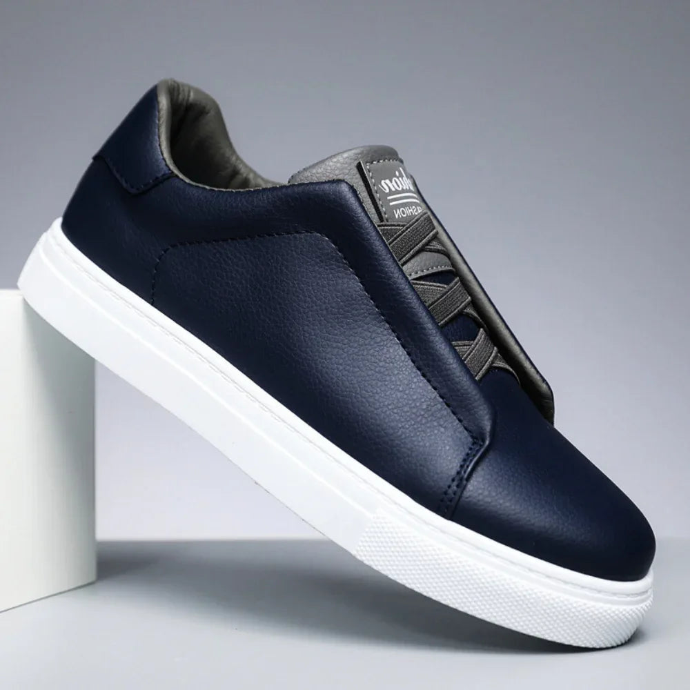 Tenis Harborline de Cuero – Azul Marino
