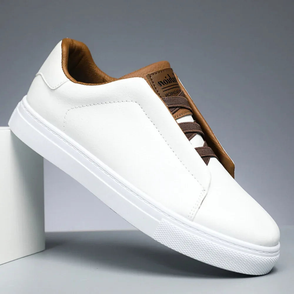 Tenis Harborline de Cuero – Blanco