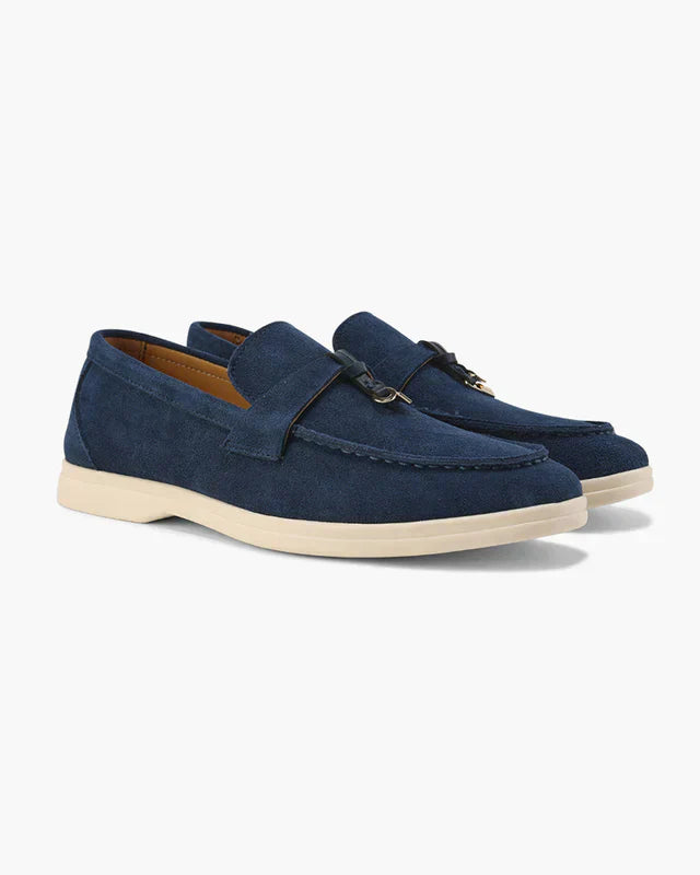 Belmont Gamuza Loafers - Marine Azul