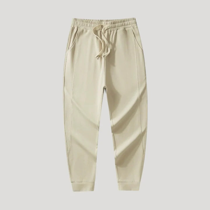 Pantalones Jogger Core Comfort de Algodón - Beige