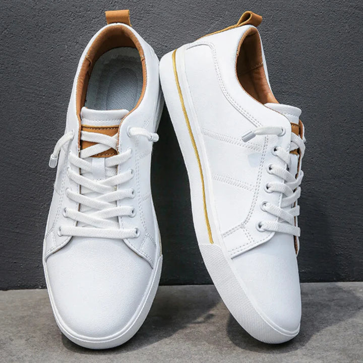Tenis Piel Comfort - Blanco