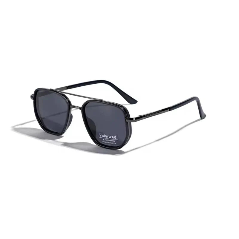 Gafas de Sol UV400 Estilo Minimalista - Negro/Oro