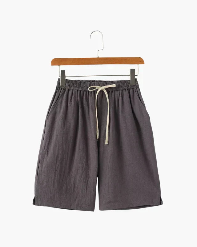 Shorts de Lino Lago – Gris