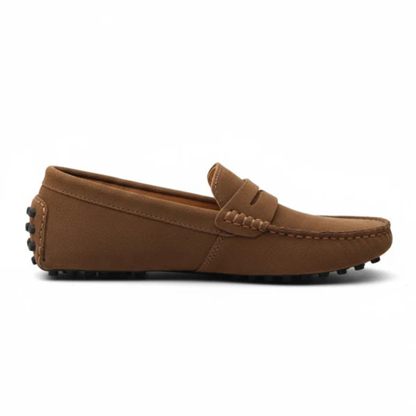 Mocasines Driver Cuero - Naranja