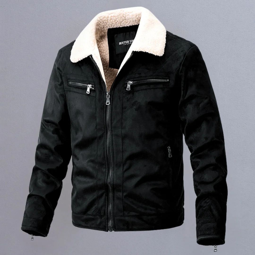 Chamarra Suede Sherpa Core - Caramelo
