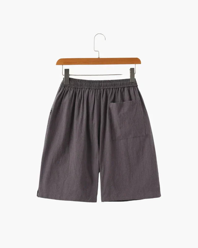 Shorts de Lino Lago – Gris